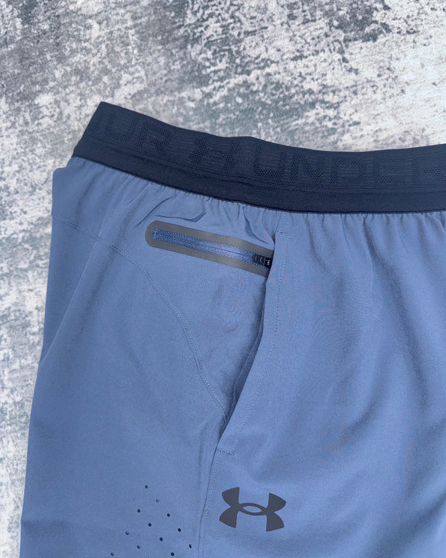 Under Armour 6" Peak Woven Shorts - Downpour Grey/Black