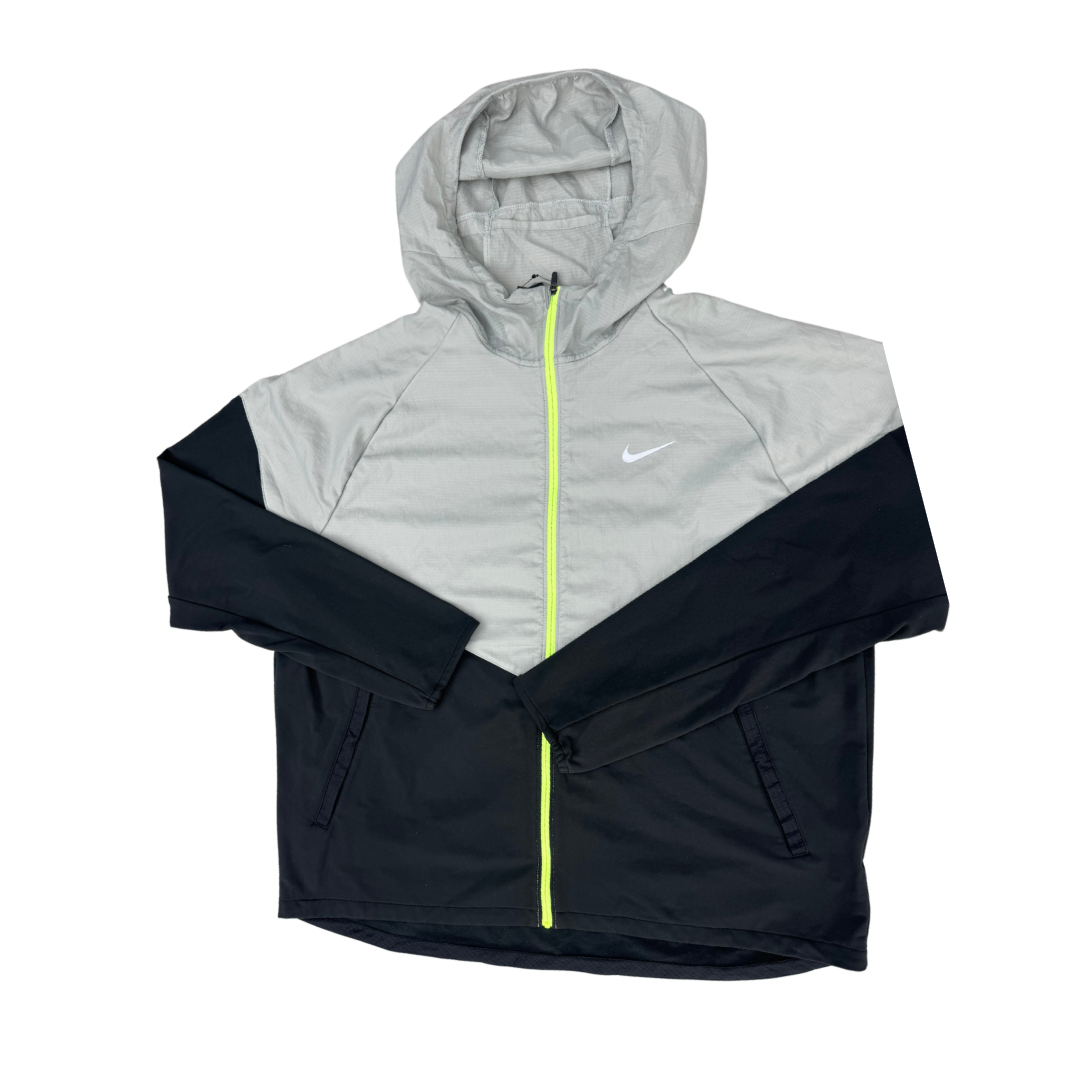 Nike Repel Running Windbreaker Black Grey Neon Crepz Club