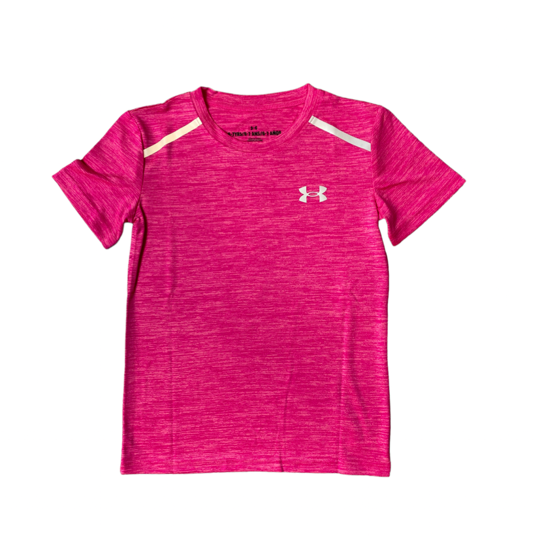 Boys pink under clearance armour shirt