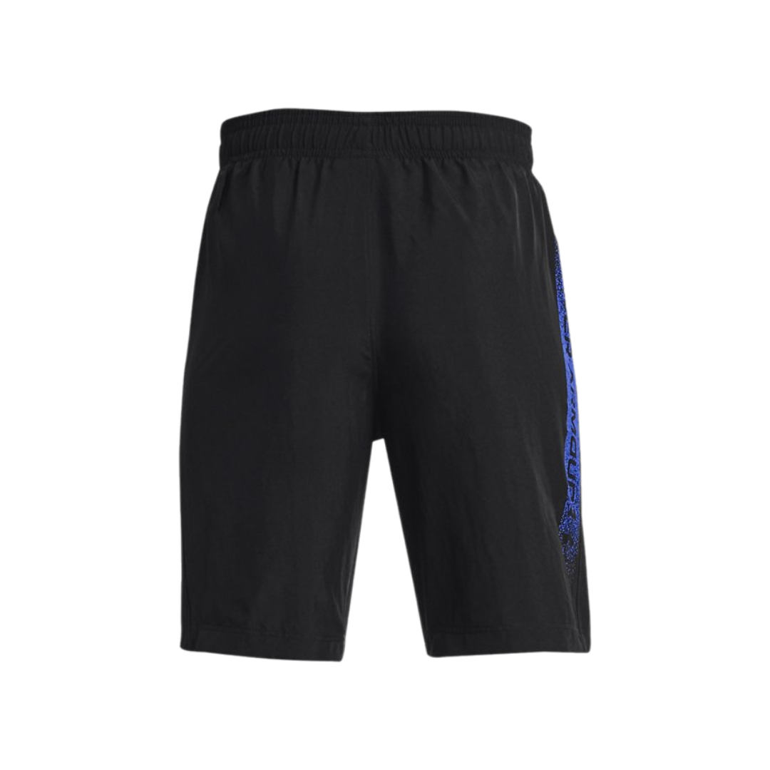 Under Armour Boys Graphic Fade Shorts Black Blue Crepz Club