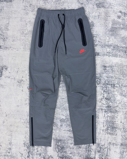 Nike Tech Woven Tracksuit - Charcoal/Crimson