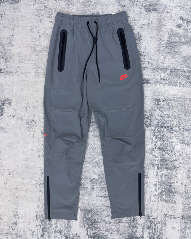 Nike Tech Woven Tracksuit - Charcoal/Crimson