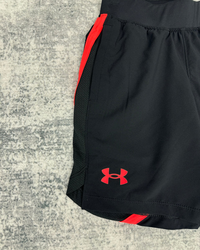 Under Armour Kids Launch Shorts - Black/Red