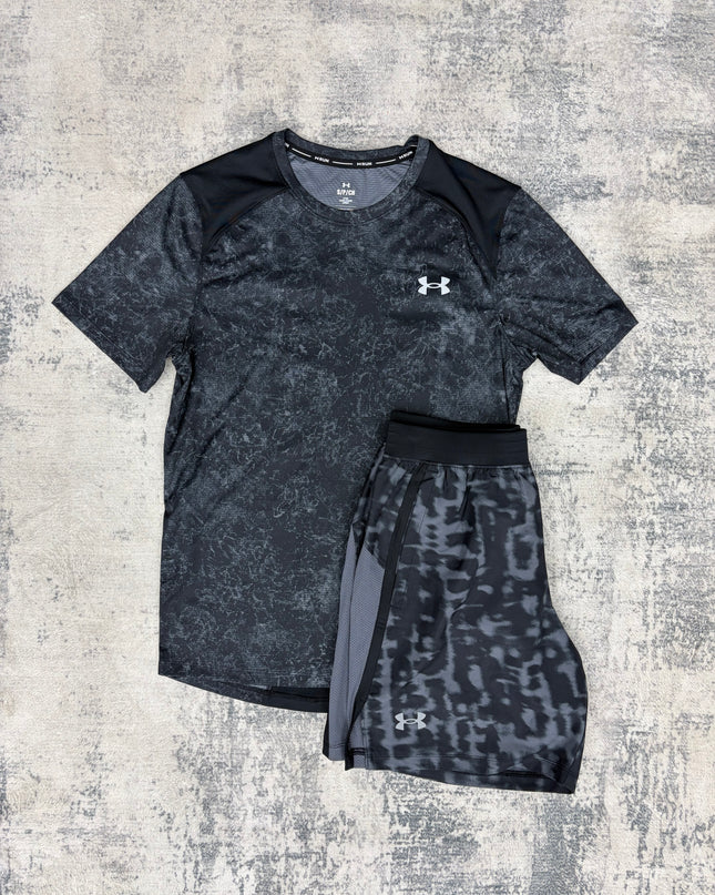 Under Armour Printed Set - Black/Charcoal