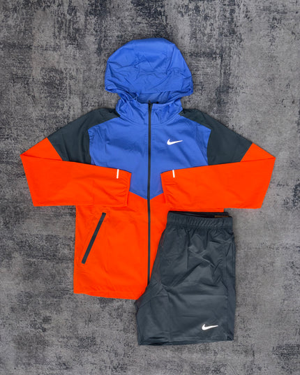Nike Repel Windbreaker/Shorts Set - Orange/Pulse/Grey