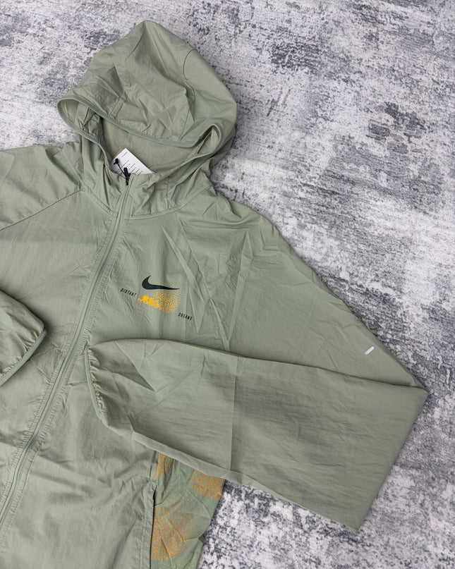 Nike Stride Graphic Windbreaker - Sage Green