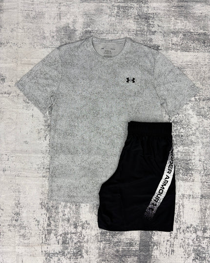 Under Armour Pixelate Graphic Set - Light Grey/Black