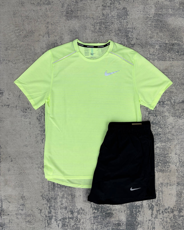 Nike Miler Challenger Set - Lime/Black