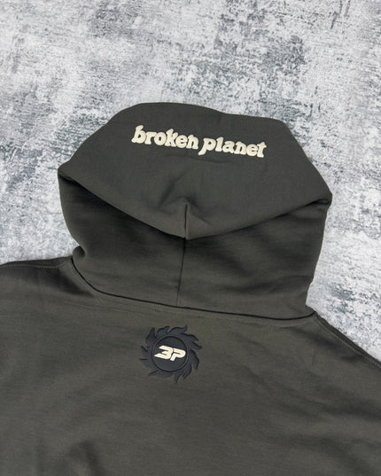 Broken Planet ‘Space Trails’ Hoodie - Dark Green