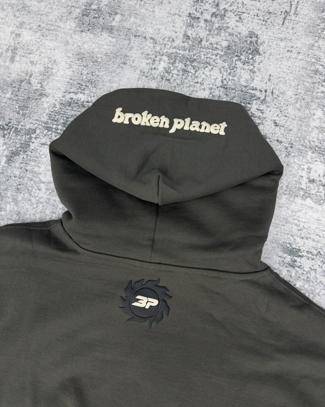 Broken Planet ‘Space Trails’ Hoodie - Dark Green