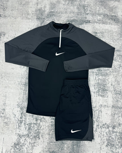 Nike Academy Zip Short Set - Black Grey