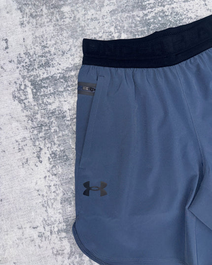 Under Armour 6" Peak Woven Shorts - Downpour Grey/Black