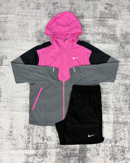 Nike Repel Windbreaker/Shorts Set - Playful Pink/Black