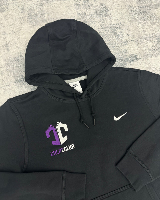 CC Swoosh Custom Logo Hoodie - Black/Purple