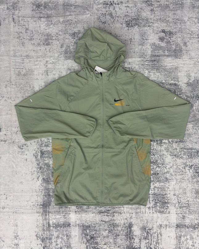Nike Stride Graphic Windbreaker - Sage Green
