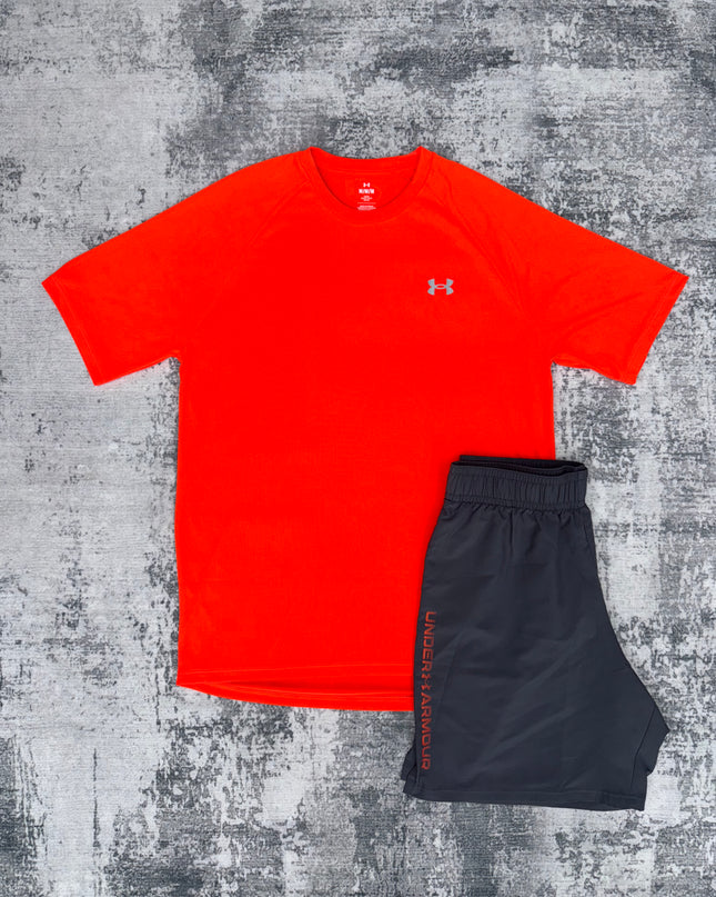 Under Armour Tech Wordmark Set - Crimson Grey