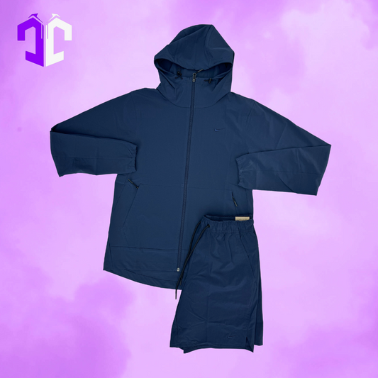 Nike Unlimited Jacket Short Set - Navy