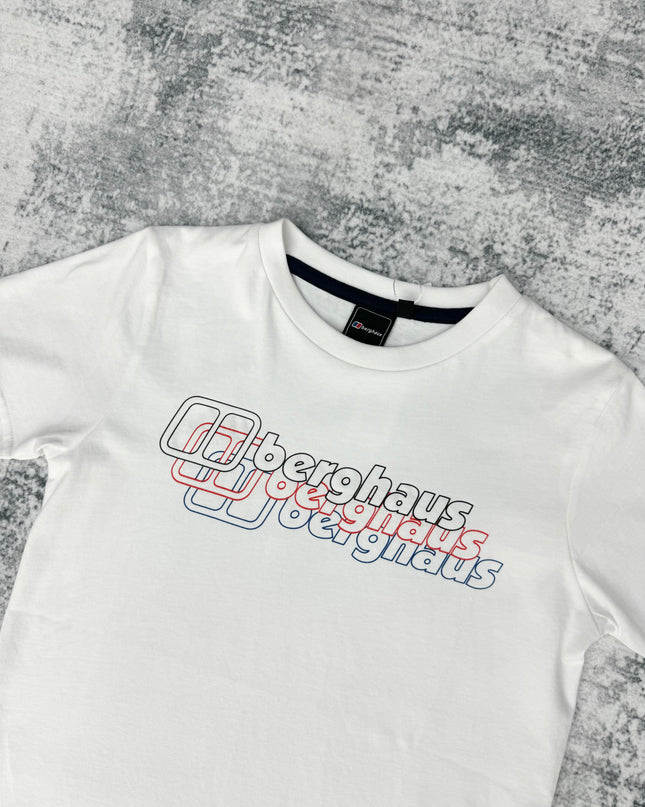 Berghaus Kids Repeat Logo Tee - White