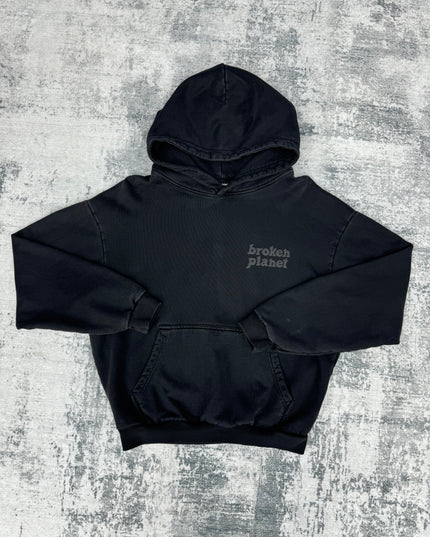 Broken Planet Basics Hoodie - Washed Black