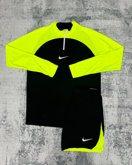 Nike Academy Zip Short Set - Black Volt
