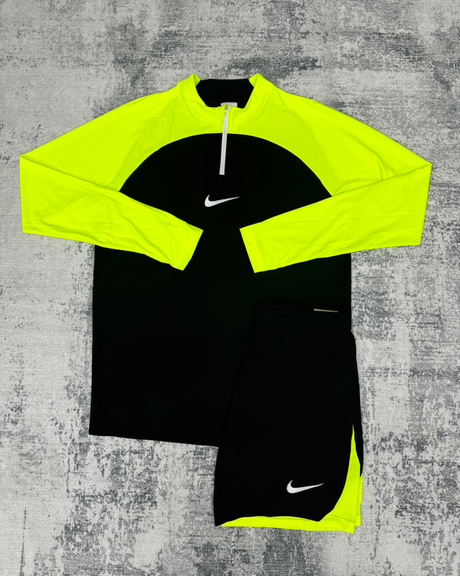 Nike Academy Zip Short Set - Black Volt