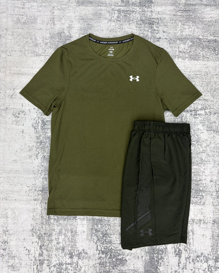 Under Armour Seamless Graphic Set - Khaki