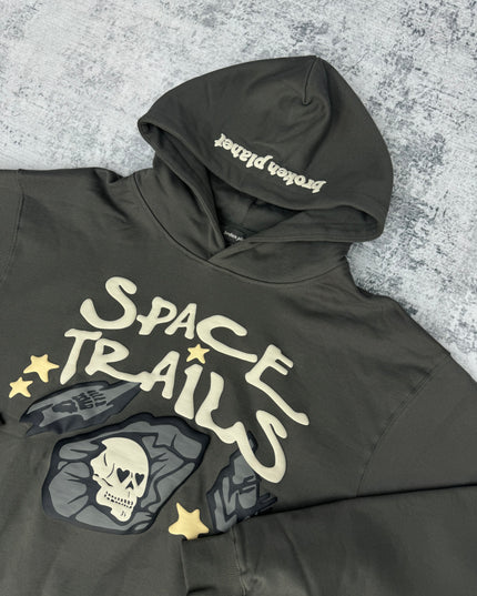 Broken Planet ‘Space Trails’ Hoodie - Dark Green