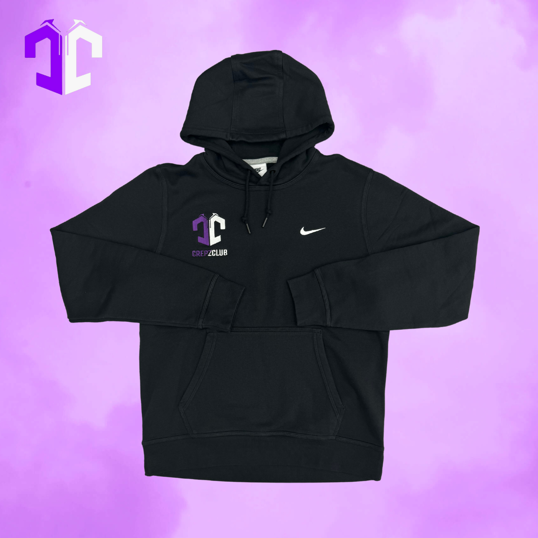 CC Swoosh Custom Logo Hoodie - Black/Purple