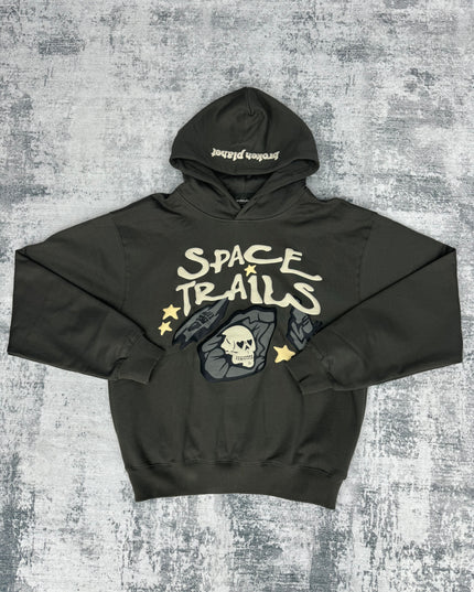 Broken Planet ‘Space Trails’ Hoodie - Dark Green