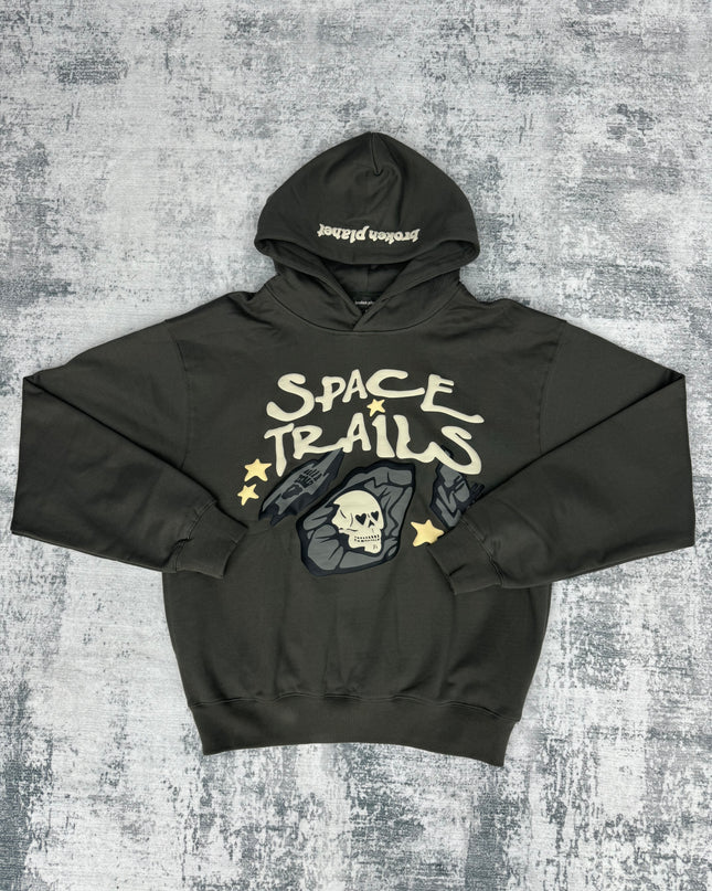 Broken Planet ‘Space Trails’ Hoodie - Dark Green