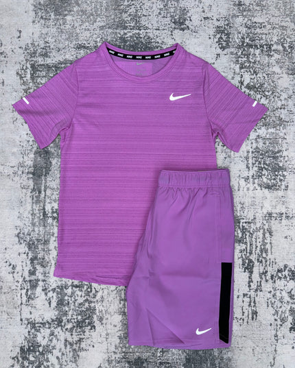 Nike Kids Miler Set - Rush Fuchsia