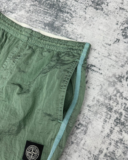 Stone Island Kids Nylon Metal Shorts - Green