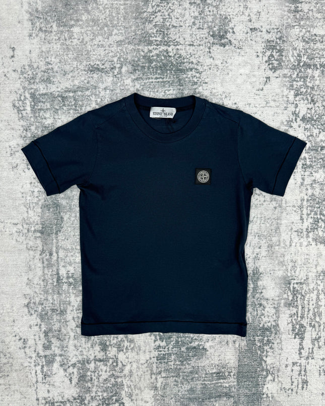 Stone Island Kids Box Logo Tee - Navy