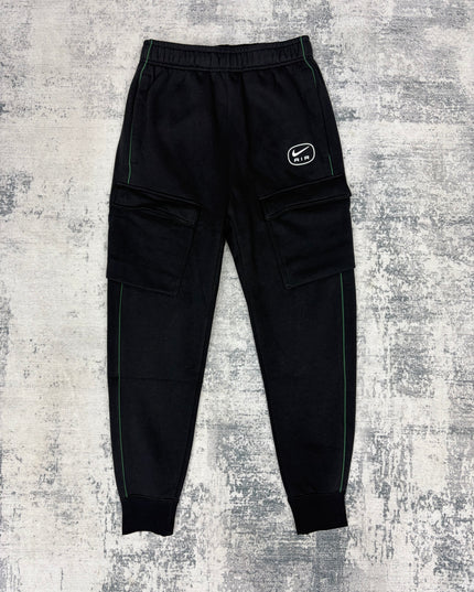 Nike Air Fleece Cargo Tracksuit - Black/Green