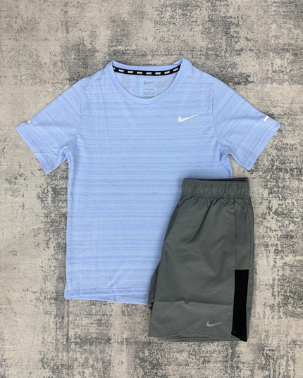 Nike Kids Miler Set - Light Blue/Grey