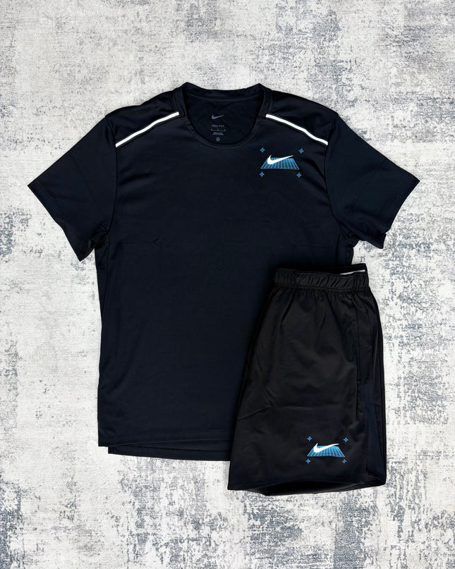 Nike Graphic Miler Set - Black/Blue