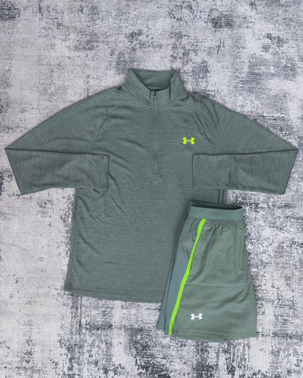 Under Armour Tech Launch Zip Set - Sage