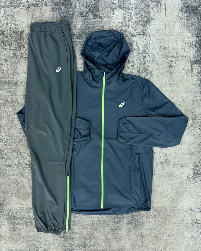 Asics Core Tracksuit - Grey/Volt