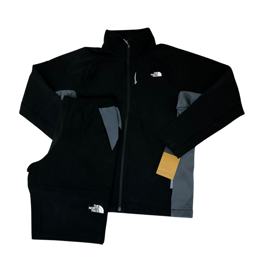 The North Face Hybrid Jacket/Shorts Set - Black