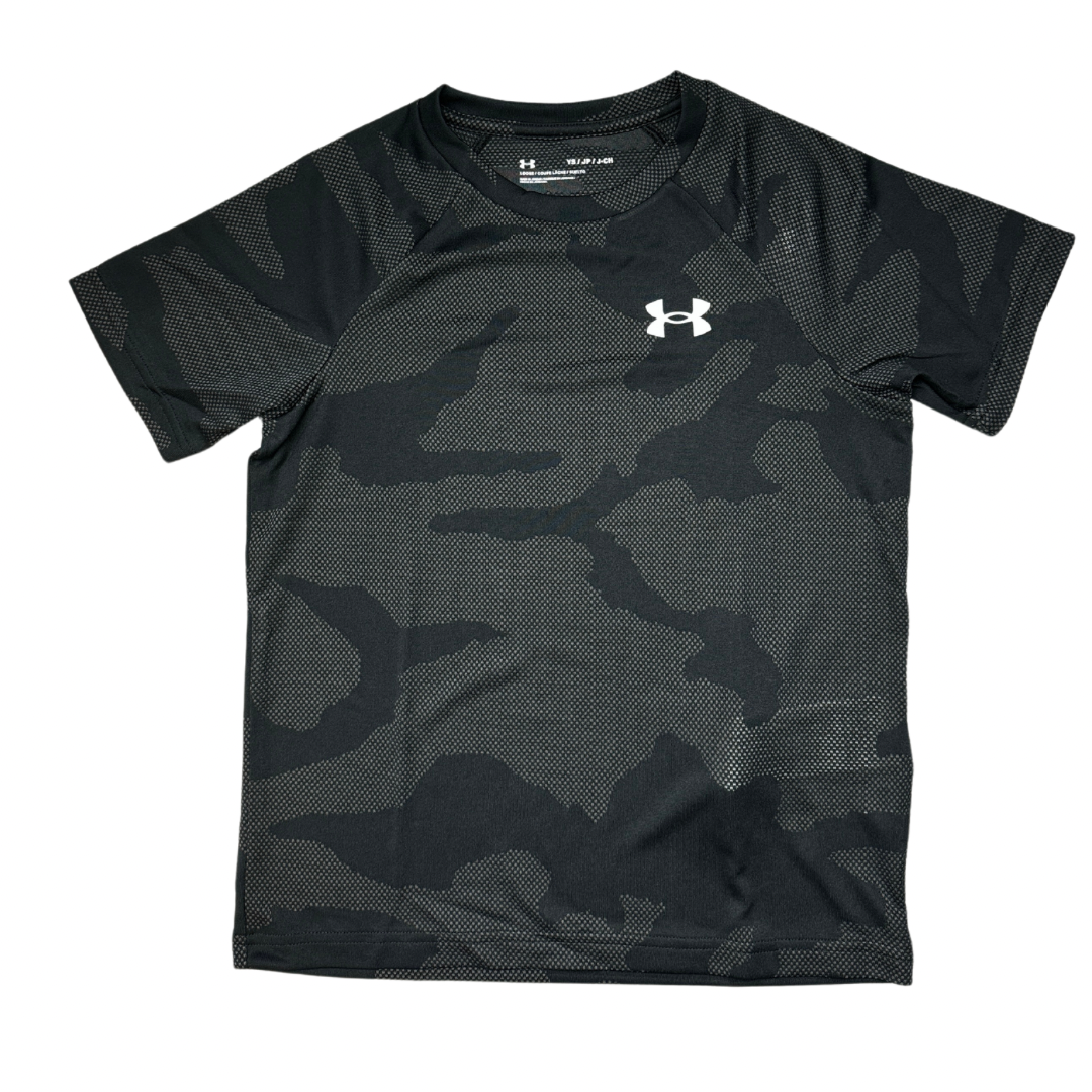 Under Armour Kids Velocity Camo Tee - Black