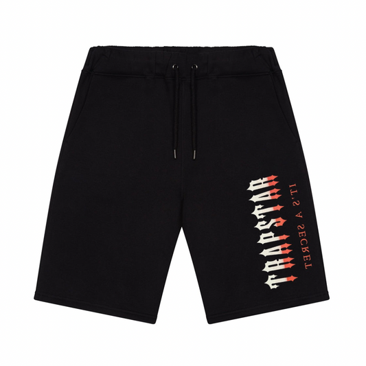 Trapstar Oversized Decoded Shorts - Black/Red