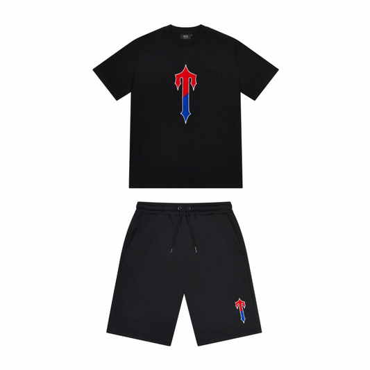 Trapstar Irongate T Set - Black/Red/Blue