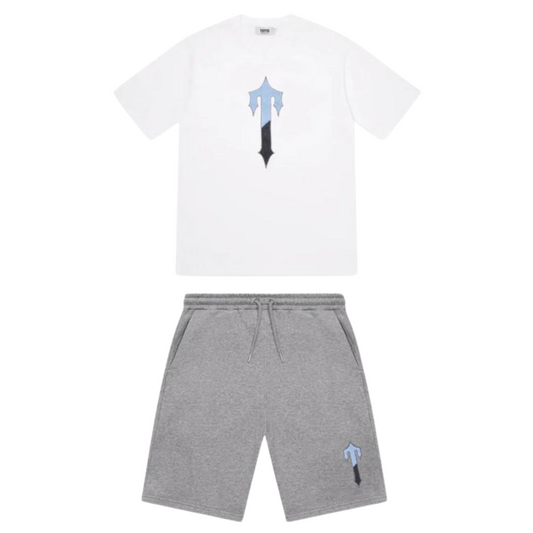 Trapstar Irongate T Set - White/Grey/Blue