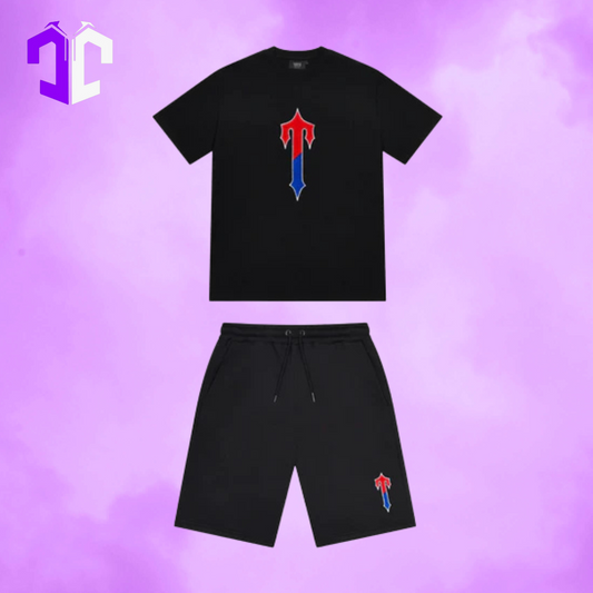 Trapstar Irongate T Set - Black/Red/Blue