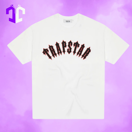 Trapstar Irongate Arch Tee - White/Black/Red