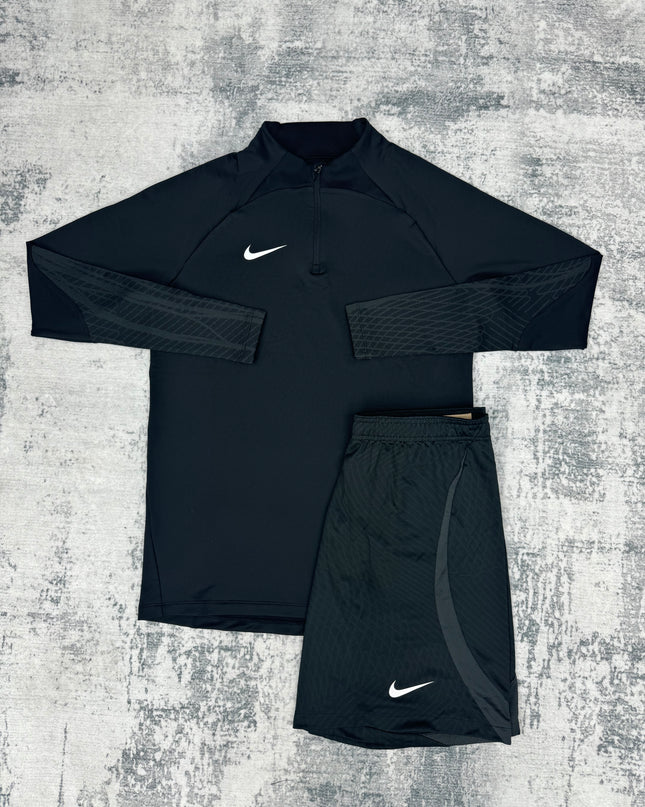 Nike Strike Zip Short Set - Black Anthracite