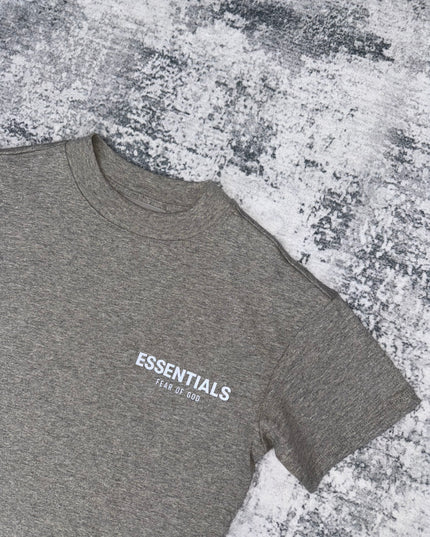 Fear Of God Essentials Kids Tee - Dark Heather Oatmeal