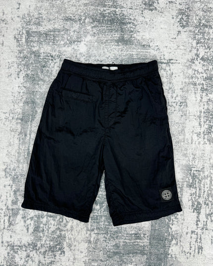 Stone Island Kids Nylon Metal Shorts - Black