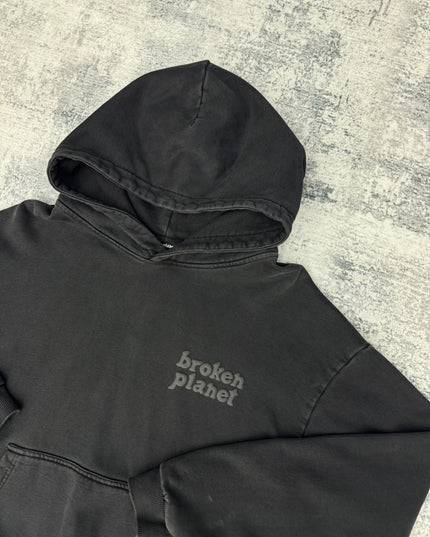 Broken Planet Basics Hoodie - Washed Black