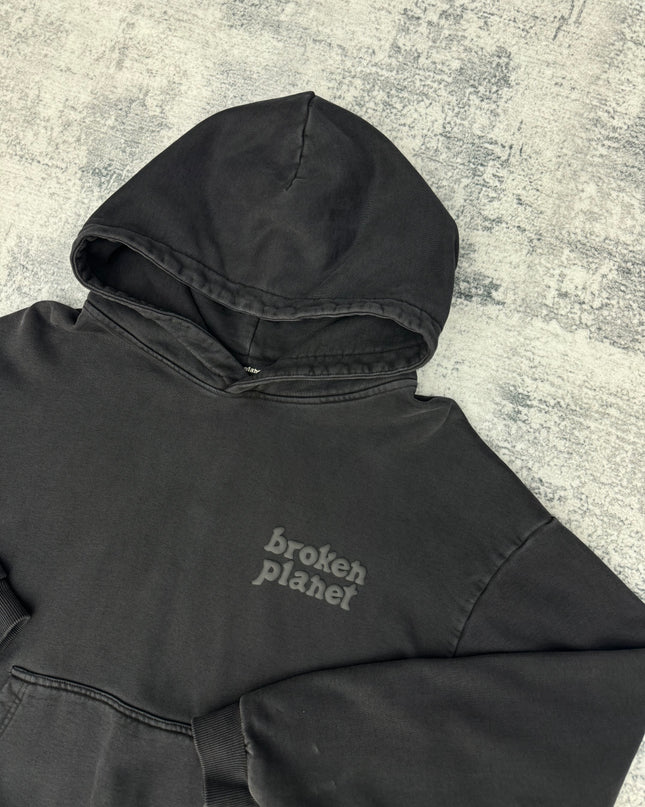 Broken Planet Basics Hoodie - Washed Black